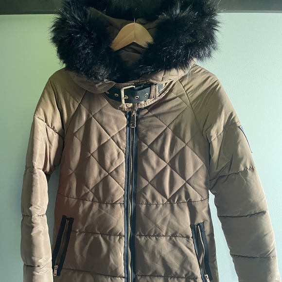 Zara Jackets & Blazers - Rich Brown with Black and Gold Detailing Zara Basic Winter Coat